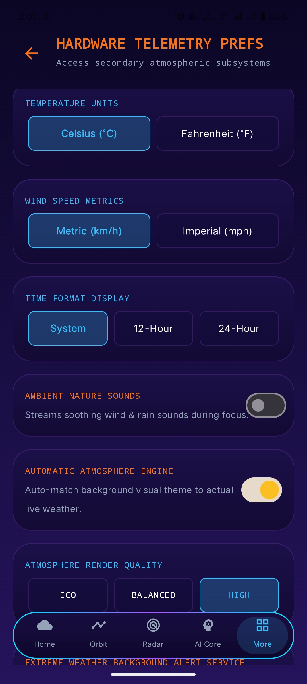 Screenshot 13 of Weather OS project